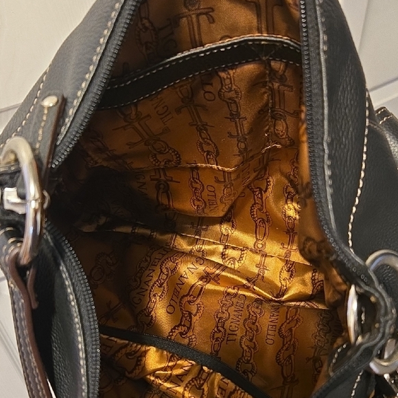 Tignanello Elegant Black Shoulder/Crossbody Bag - Picture 5 of 12